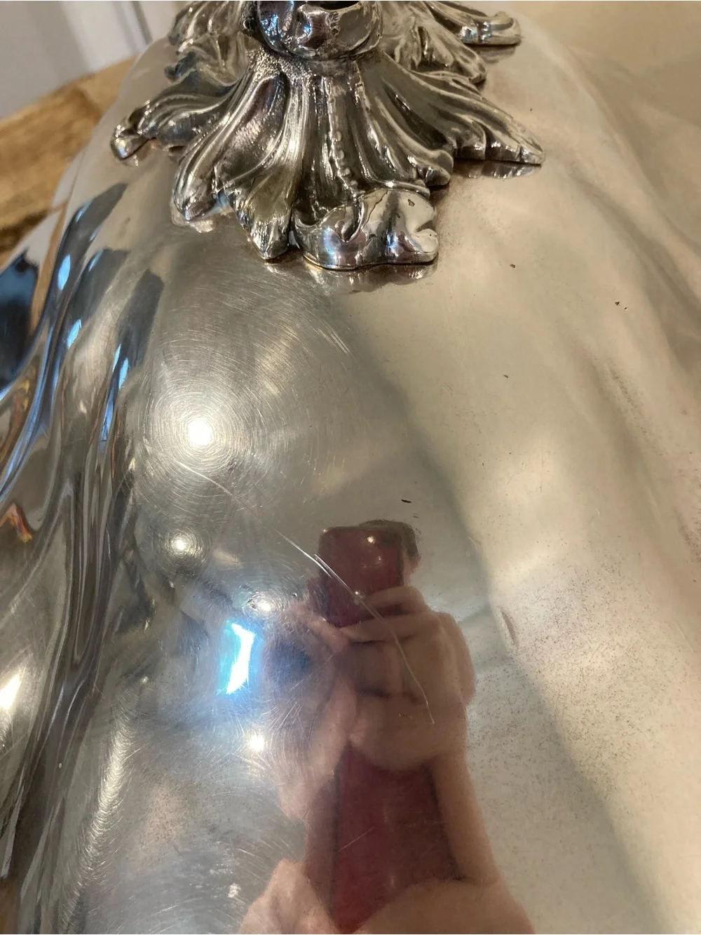 Mid-1800s Meat Cloche Victorian Silverplate Meat Dome Lid Roberts Cadman & Co